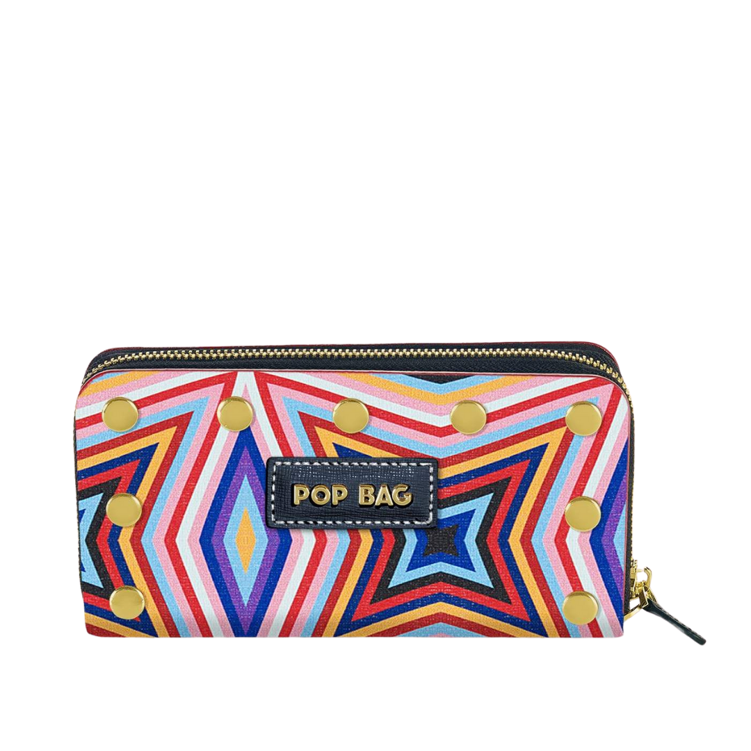 Kaleido Saffiano Leather Wallet Pop Bag USA