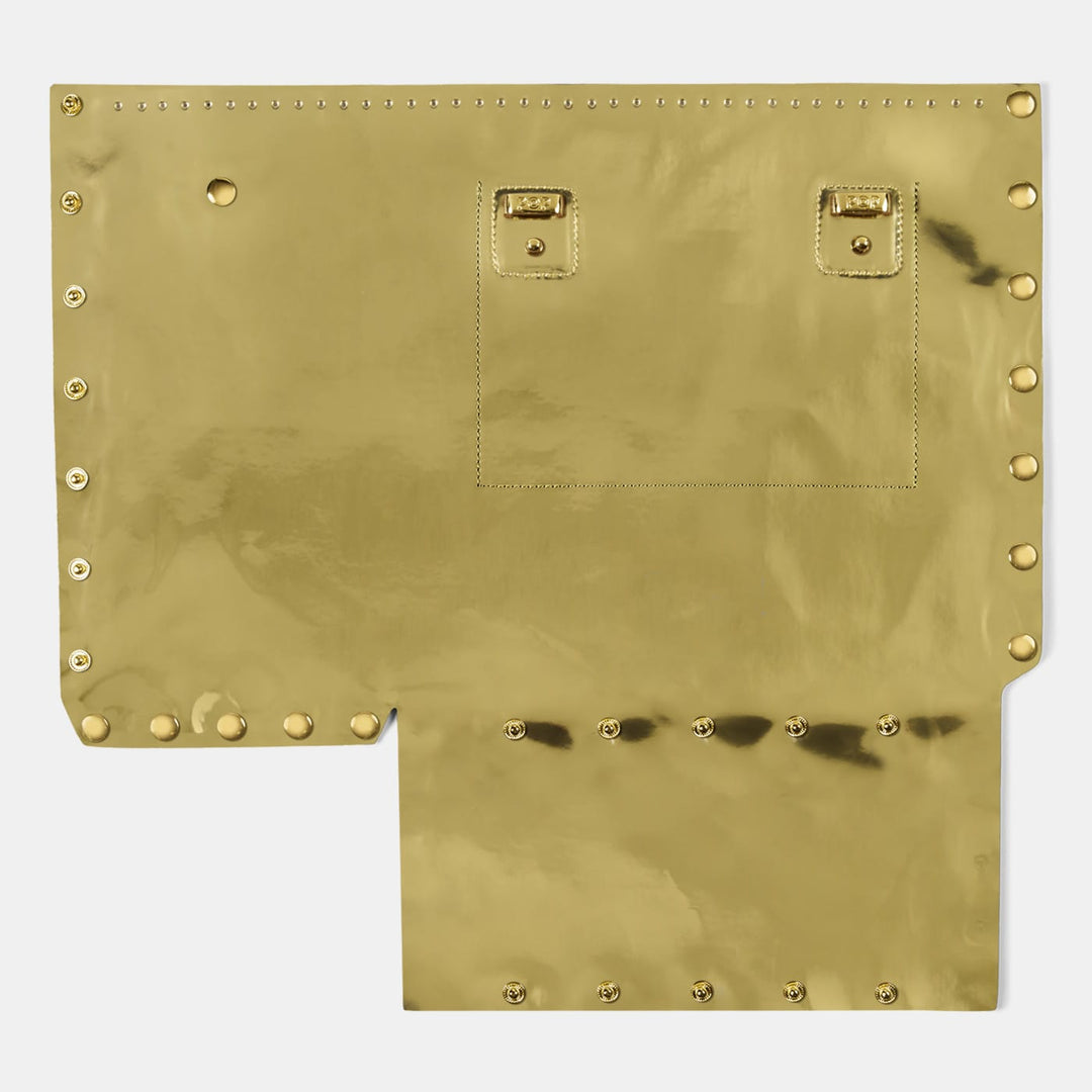 Iridescent PVC Tote Bag Back Panel - POP BAG USA
