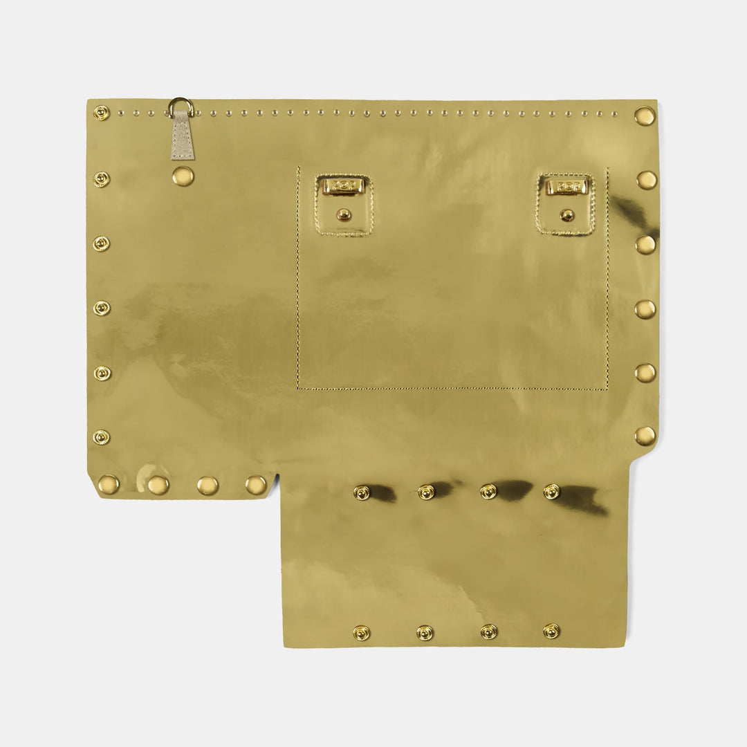 Iridescent PVC Tote Bag Back Panel - POP BAG USA
