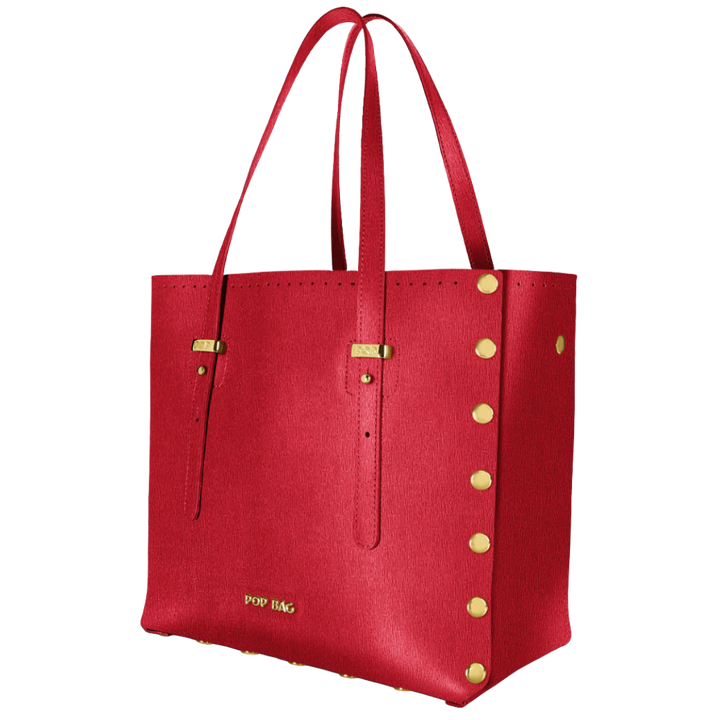 Saffiano Leather Tote Bag - POP BAG USA