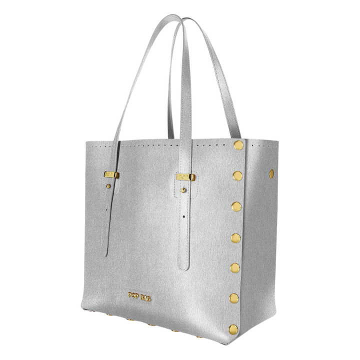 Saffiano Leather Tote Bag - Pop Bag USA