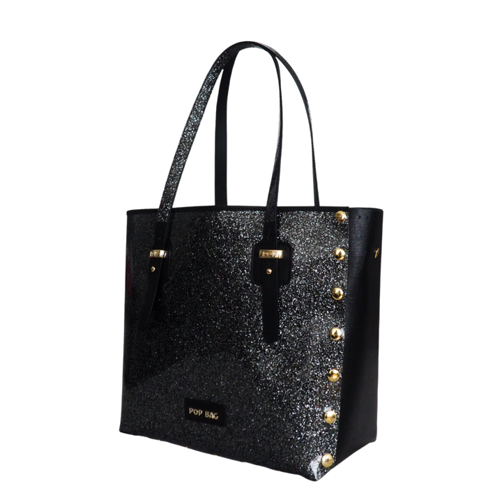 Black Sparkling Tote Bag