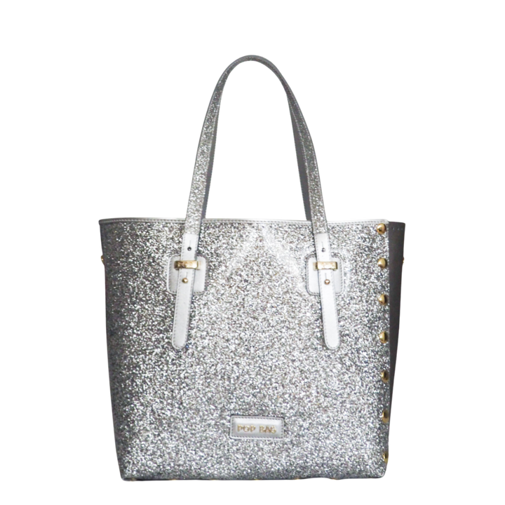 Silver Sparkling Tote Bag