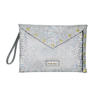 Mermaid Iridescent PVC Envelope Clutch - POP BAG USA