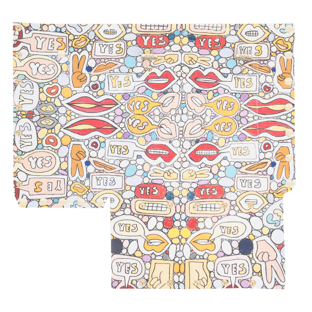 Multicolor Tote Bag Back Panel by Jonny Detiger Pop Bag USA