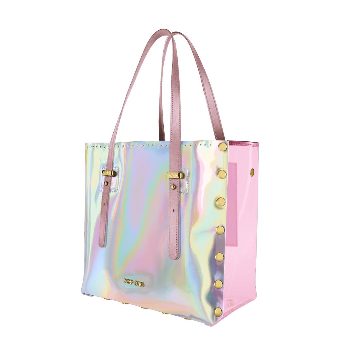 Blush Pearl Crystal Clear Tote Bag